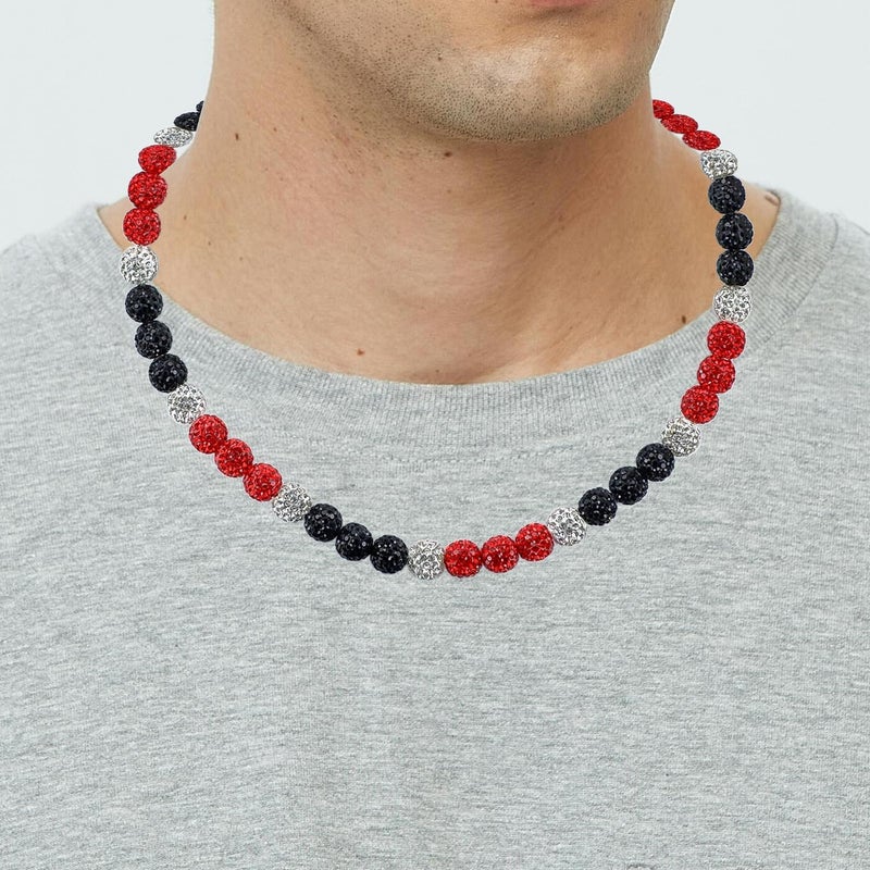 SUPBOMM Baseball Ice Necklace, Bling Beaded Necklaces, Drip Chain, League Team Colors Gifts for Men - Image 5